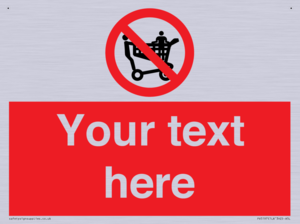 Custom No Climbing on Trolley Sign